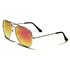 Slnečné okuliare zrkadlové pilotky Ružovooranžové - zlatý rám