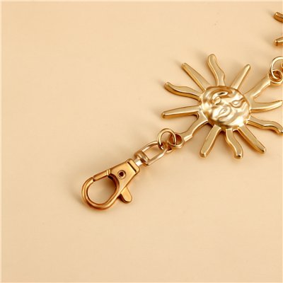 Ozdobný retiazkový kovový opasok Slniečko zlaté