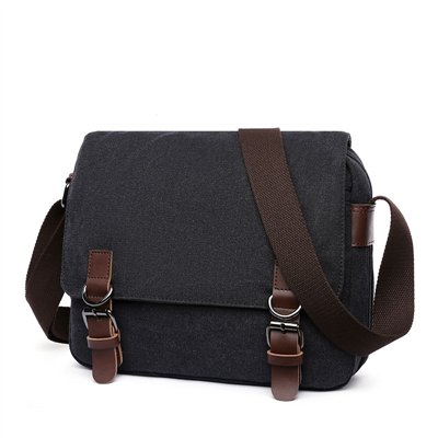 Canvasio plátená taška cez rameno Ohry Čierna 8L