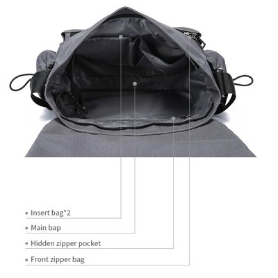 Canvasio pánska ľahká taška Godar čierna 10L