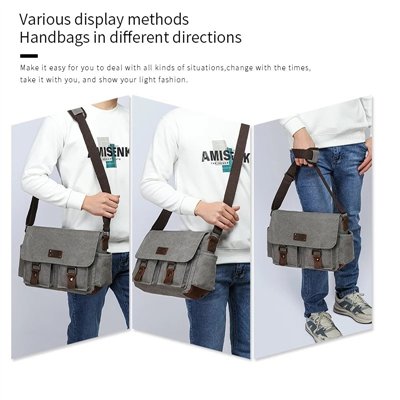 Canvasio plátená taška Chante Šedá 9L