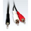 Audio kabel 3,5mm jack 2x činč -1,5m