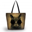 Nákupná a plážová taška Huado - Mačka