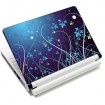 Samolepka, skin Huado na notebook 12"-15,6" Modré kvety