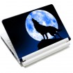 Samolepka, skin Huado na notebook 12"-15,6" Vlk vyjúci na mesiac