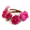 Kvetinová čelenka s rúžičkami Fuchsie