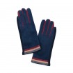 ArtOfPolo dámské rukavice Tri pruhy Modré