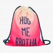 Plátený vak s 3D potlačou Hug Me Brother
