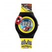 SKMEI 1376 detské hodinky pre chlapcov Racer Žlté